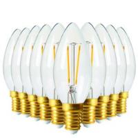 Pack 10 Ampoules LED  filament E14 2W 250lm flamme Claire Ariane