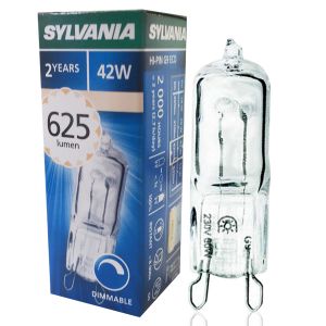 Sylvania Ampoule halogène Hi-Pin Classic C 28 W G9 230 V à économie dénergie 