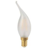 Ampoule LED à filament E14 2W flamme coup de vent Satinée Girard Sudron 