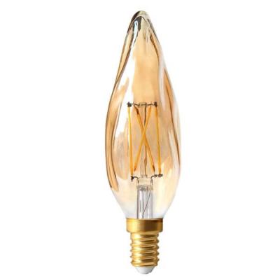 Ampoule LED à filament E14 4W Flamme Dimmable Ambrée Girard Sudron