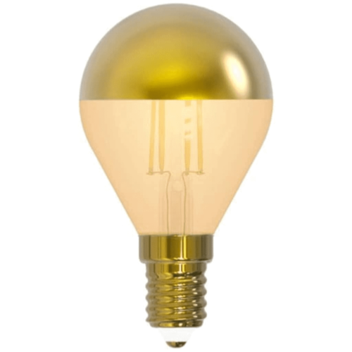 Ampoule à filament LED E14 4W Sphérique Calotte Dorée Dimmable Ariane 