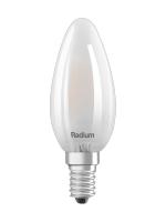 Ampoule LED à Filament Flamme opale E14 6W 806 Lumen 2700K Radium / Ledvance