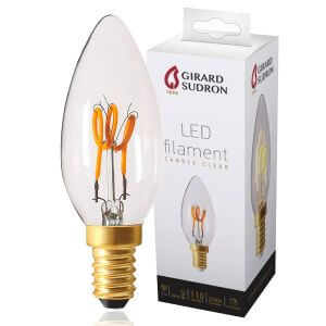Ampoule LED à Filament E14 2W Flamme LOOPS Claire Girard Sudron