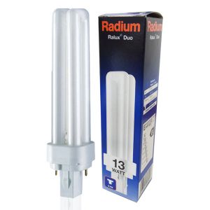 Ampoule fluocompacte Ralux Duo G24d-1 13W 6500K Radium