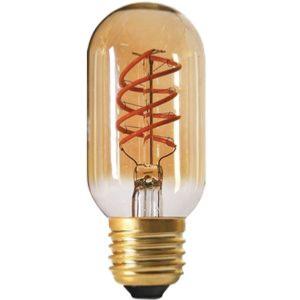Tube à Filament LED TWISTED E27 4W Ambrée Dimmable 110mm Girard Sudron