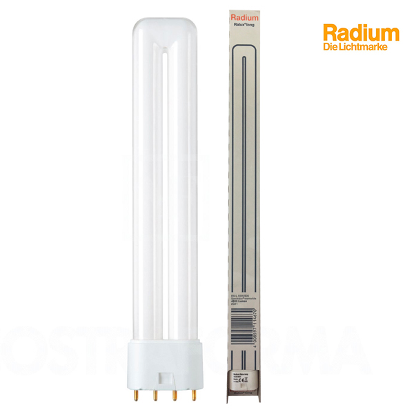 Ampoule fluocompacte Ralux Long 2G11 55W 3000K Radium