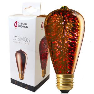 Ampoule LED E27 4W Edison Cosmos Argenté D64mm Girard Sudron