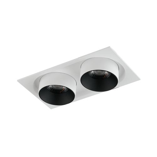 Spot encastré Orientable LED OUTSIDER 2x15W 4000K  Aluminium Blanc