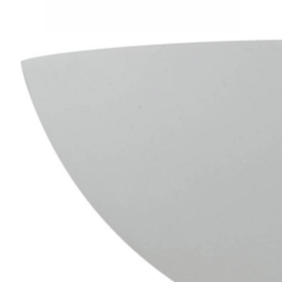 Applique Murale MORITZ 1xE27 Ø31cm Structure Plâtre Peint Blanc Personnalisable