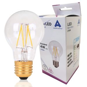 Pack de 10 Ampoules LEDS à filaments E27 4W 470lm Standard Claire Ariane