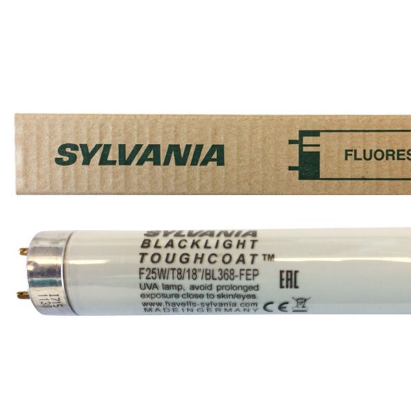 Tube fluorescent G13 T8 25W BlackLight BL368 Toughcoat Sylvania