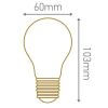 Ampoule à filament LED E27 7W Standard 2700K Laiteux Blanc Girard Sudron
