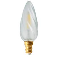 Ampoule LED à Filament E14 4W Flamme Torsadée Satinée Dimmable Girard Sudron