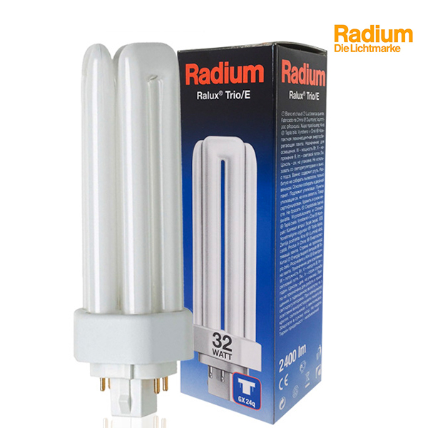 Ampoule fluocompacte Ralux Trio GX24q-3 32W 4000K Radium