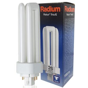 Ampoule fluocompacte Ralux Trio GX24q-3 26W 3000K Radium