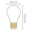 Ampoule LED à filament E27 8W Standard Claire Dimmable 2700K Girard Sudron