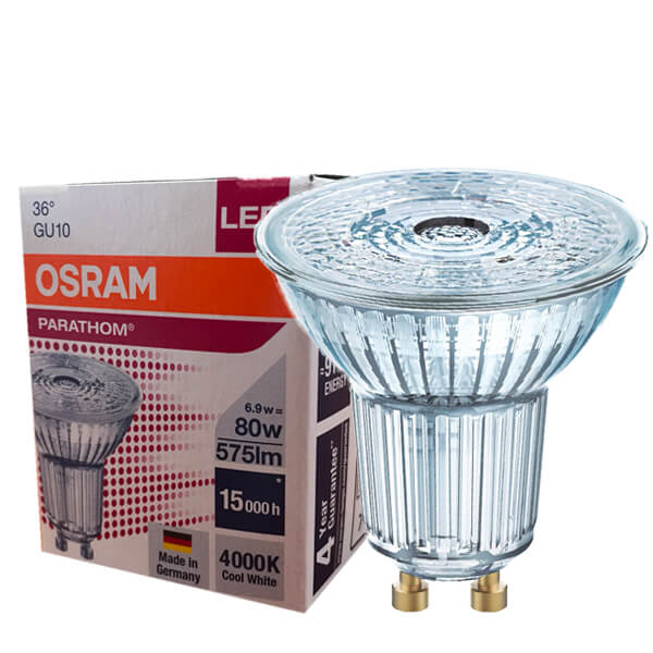 Réflecteur LED PARATHOM PAR16 GU10 6.9W 4000K Osram