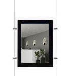 Porte Affiche  LED A3 Vertical  pour  vitrine - 1 AFFICHE 