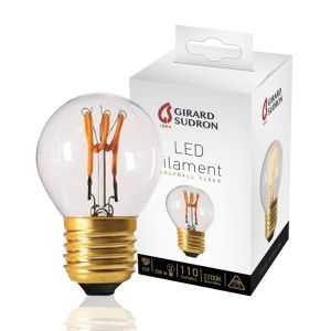 Ampoule LED à Filament E27 2W Sphérique LOOPS Claire Girard Sudron