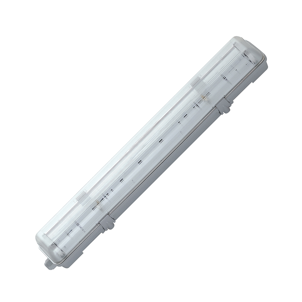 Plafonnier étanche ATLANTIC Double tube LED 2xT8 IP65 Polycarbonate 60cm