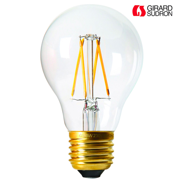 Ampoule LED à Filament E27 4W Standard Claire Dimmable Girard Sudron