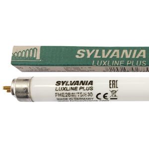 Pack de 5 Tubes fluorescents G5 T5 28W FHE Luxline Plus 3000K Sylvania