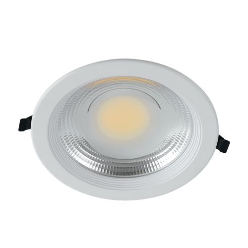 Spot encastré LED LYRA 30W 5500K 2400lm 99° Aluminium Blanc Satiné