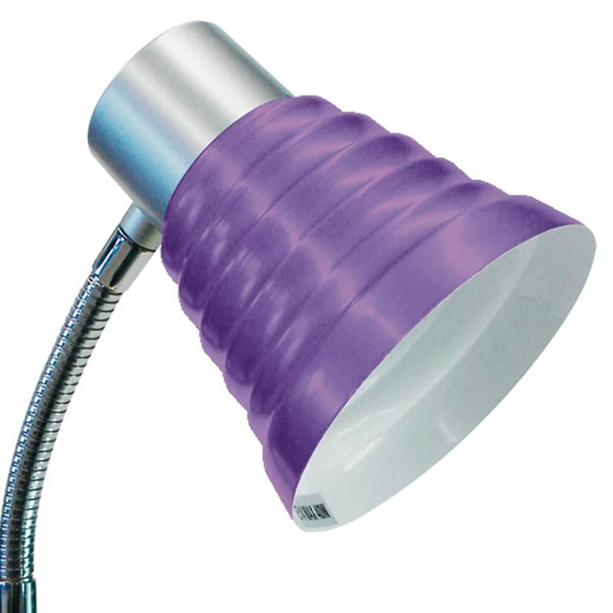 Lampe de bureau moderne en métal et PVC violet avec abat-jour ajustable - LEONARDO