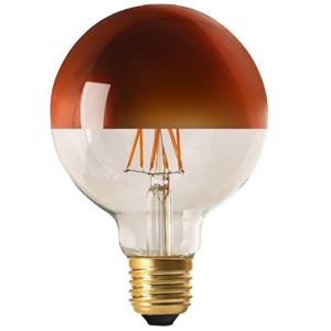 Globe à filament LED E27 8W D95 Calotte bronze Dimmable Girard Sudron
