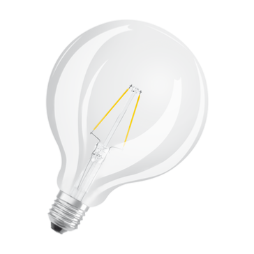 Ampoule LED à filaments Globe E27 D125mm 2,5W  250 Lumens Claire 2700K Osram 