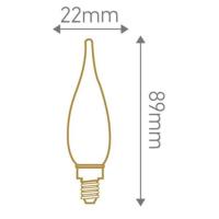 Ampoule LED à Filament E14 1W 90lm Flamme Grand Siècle Mat.Girard Sudron