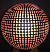 Ampoule Déco Globe LED Culot E27 4W  D125MM Dimmable  Imprimé pointillés 