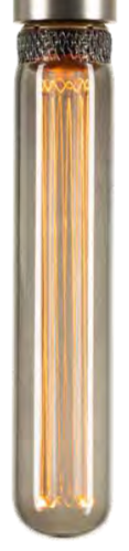 Ampoule LED à Filament  Tube Vis Versa  E14  2,3W Dimmable Verre Fumé GIRARD SUDRON