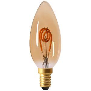 Ampoule LED à Filament E14 2W Flamme LOOPS Ambrée Girard Sudron