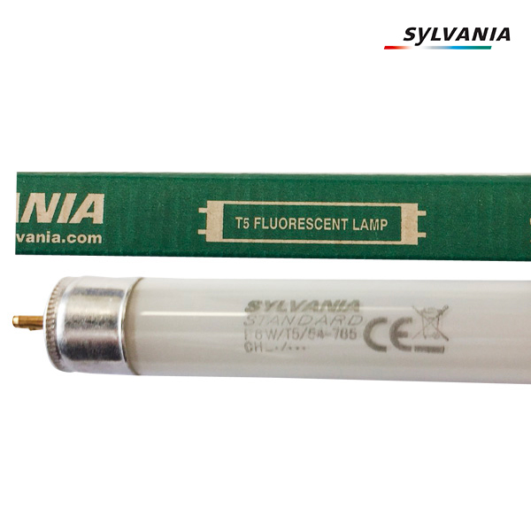 Pack de 5 Tubes fluorescents G5 T5 6W Mini Standard 6500K Sylvania