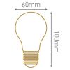 Ampoule LED à filament Standard E27 6W Calotte argentée Girard Sudron