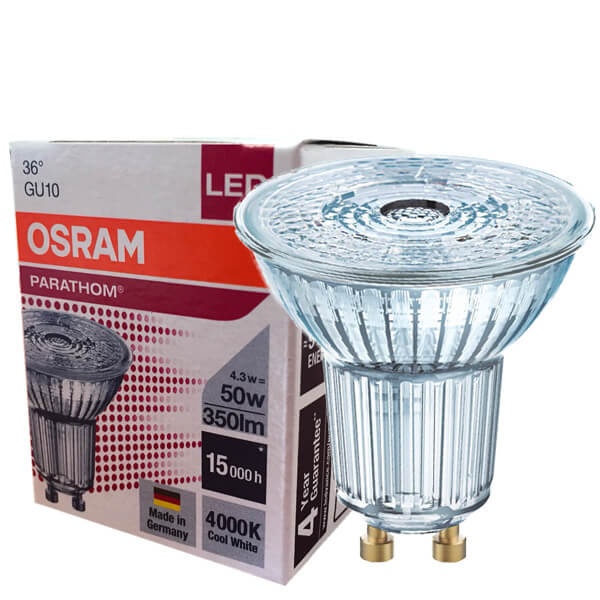 Réflecteur LED PARATHOM PAR16 GU10 4.3W 4000K Osram
