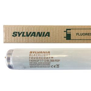 Tube fluorescent G13 T12 40W BlackLight BL368 Toughcoat Sylvania