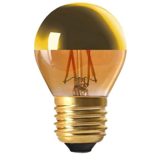 Ampoule à filament LED E27 4W Sphérique Calotte Dorée Dimmable Girard Sudron