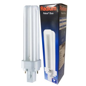 Ampoule fluocompacte Ralux Duo G24d-2 18W 6500K Radium
