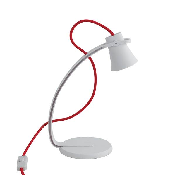 Lampe LED à poser KANT 2,4W 240LM 4000K  PVC et Métal Blanc Orientable