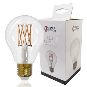 Ampoule LED à Filament E27 8W Standard A70 4000K Claire Dimmable Girard Sudron