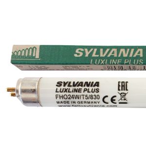 Pack de 5 Tubes fluorescents G5 T5 24W FHO Luxline Plus 3000K Sylvania