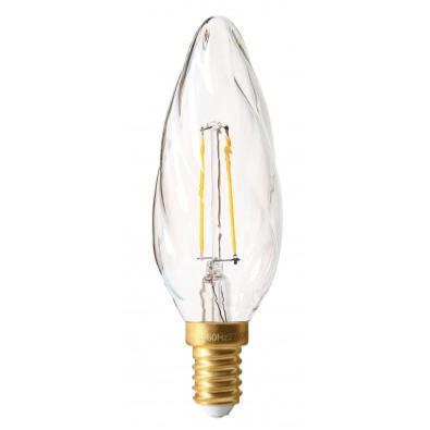 Ampoule LED à filament E14 2W torsadée F6 Claire Girard Sudron