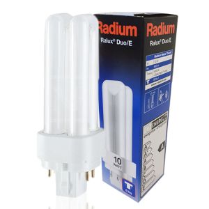 Ampoule fluocompacte Ralux Duo G24q-1 10W 4000K Radium