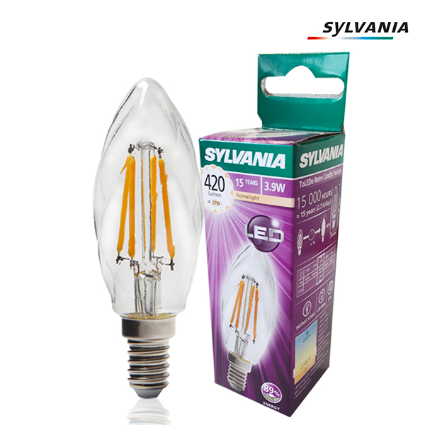 Ampoule LED à filament ToLEDo Retro E14 3.9W Flamme Torsadée 2700K Sylvania