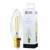 Ampoule LED à filament E14 2W flamme lisse C35 Claire Girard Sudron
