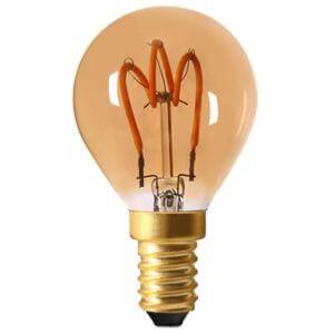 Ampoule LED à Filament E14 2W Sphérique LOOPS Ambrée Girard Sudron
