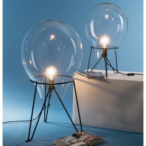 Lampe à poser AZUMA L-52 en verre transparent 50x90,6 cm