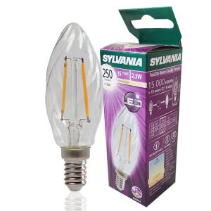 Ampoule LED à filament ToLEDo Retro E14 2.3W Flamme Torsadée 2700K Sylvania